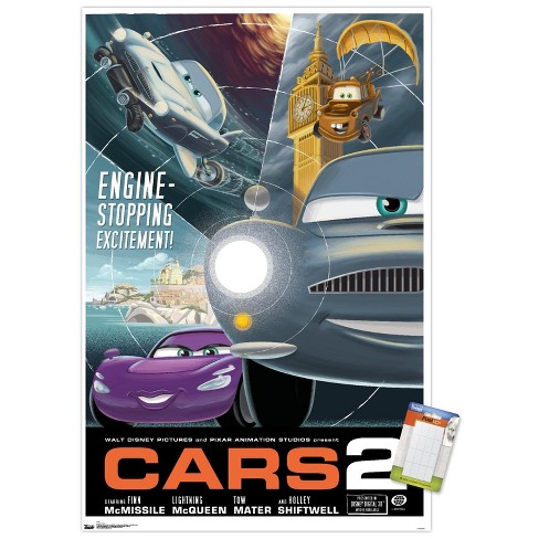 pixar cars 2 poster