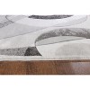 Home Mart Goods Grey Silver Geometric Hand-Carved Soft Living Room Area Rug - 4 of 4