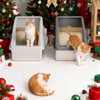 Stainless Steel Litter Box with Lid, XL Enclosed Cat Litter Box for Large Cats & Multi-Cat Households, High-Sided Anti-Leakage Design(2-Pack) - 2 of 4