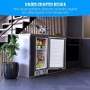 Deco Chef 15-Inch Under Counter Mini Fridge, Stainless Steel Finish, Adjustable Thermostat - 2 of 4
