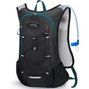 Lightweight Hydration Backpack, Running Backpack with 2L Water Bladder, Hydro Water Daypack for Hiking Rave - 1 of 4