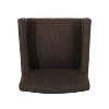 Set of 2 30.5" Armga Contemporary Fabric Upholstered Wood Counter Height Barstools - Christopher Knight Home - 4 of 4