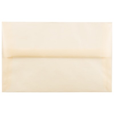 JAM Paper A10 Translucent Vellum Invitation Envelopes 6x9.5 Ivory PACV850I