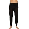 Intimo Men's Classic Silk Long John Adult Pajama Set Top and Bottom - 4 of 4