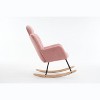NicBex Accent Chair Rocking Chair with High Backrest and Pillows Mid Century Modern Glider Rocking Chair for Living Room, Bedroom, Offices - 3 of 4