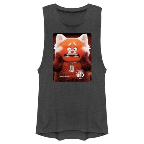 Junior's Turning Red Red Panda Mei Lee Poster Festival Muscle Tee : Target