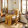 Cable Knit Throw Blanket Yellow - Hearth & Hand™ with Magnolia - 2 of 3