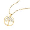 Ross-Simons Italian 18kt 2-Tone Gold Cut-Out Tree Of Life Pendant Necklace Size 17.5 - 3 of 4