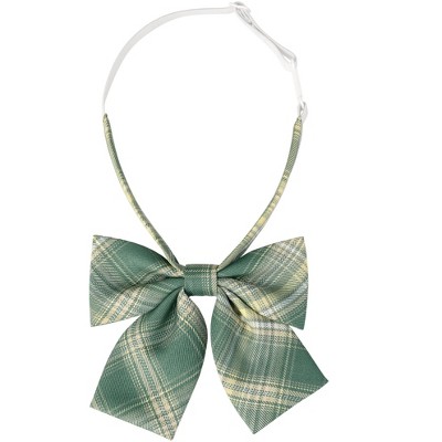 Elerevyo Women's Colorful Plaid Pretied Bow Ties with Elastic Band