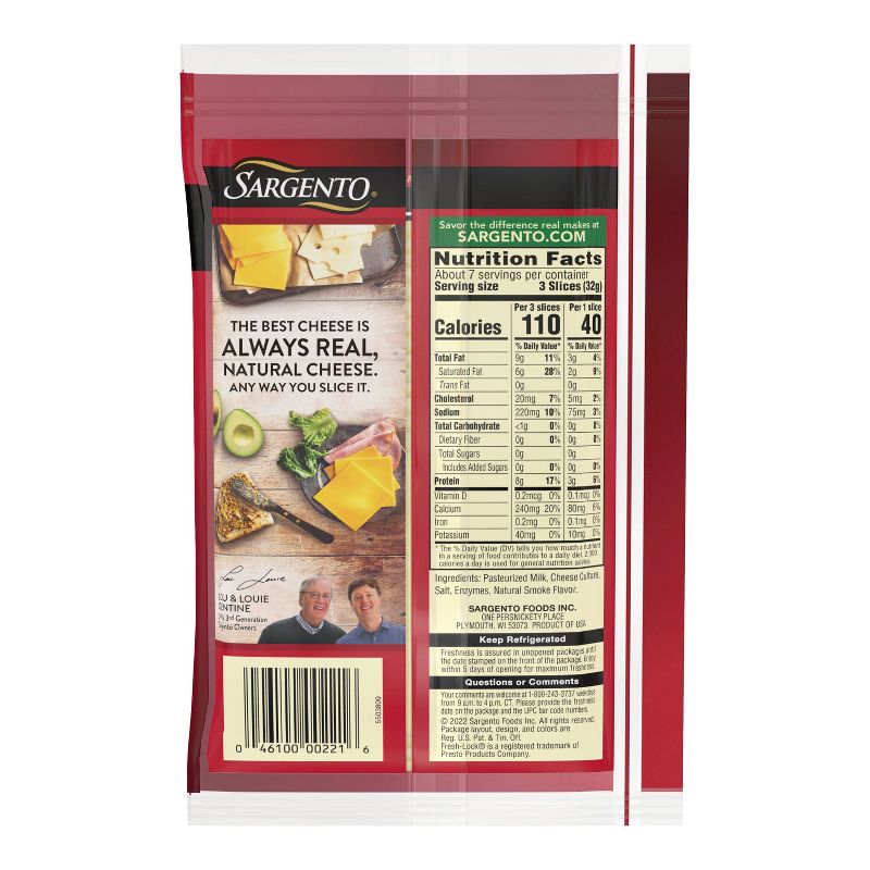 Sargento Ultra Thin Natural Provolone Cheese Slices  - 7.6oz/20 slices, 4 of 7