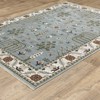 Captiv8e Designs Kennedy Traditional Tree of Life Pale Blue/Green Rug - 3 of 4