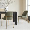 Spruce&Spring Modern Dining Chair with Metal Legs Set of 2 - 2 of 4
