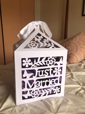 Kate Aspen Just Married Birdcage Card Box