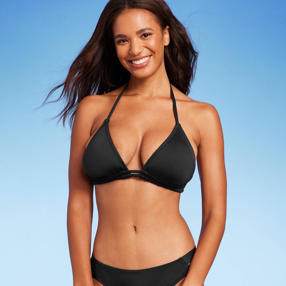 Women's Double Tunnel Bikini Top - Kona Sol™ Black  Size XL 