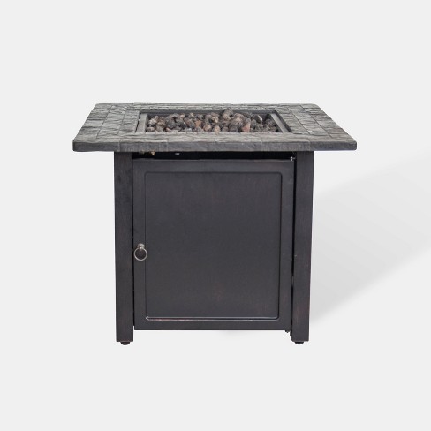 Rocksprings 30 Wide Square Fire Table Brown Threshold Target