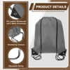 Unique Bargains Fitness Sports Travel Lightweight Drawstring Backpacks 4 Pcs - 3 of 4