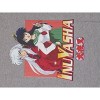 Inuyasha Anime Cartoon Characters Juniors Heather Grey Crop Top Graphic Tee - image 2 of 2