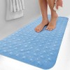 Non Slip Bathtub And Shower Mats 40x16 Extra Long Bath Tub Mat With Suction Cups & Drain Holes - Lux Decor Collection - 3 of 4