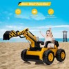 Coucheta 12V Kids Ride-On Excavator Truck: Remote & Digging Arm, 12V 10Ah, 4x75W Motors, LED Light, Music/USB, Gift - 4 of 4