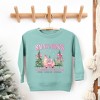The Juniper Shop Coquette St. Nick's Tree Farm Youth Ultra-Soft Graphic Sweatshirt - L - Seafoam - 2 of 3