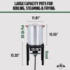 Hike Crew 10-Piece Outdoor Turkey Fryer Kit W/30Qt Boiler Pot, 10Qt Turkey Fryer Pot, Stand & More - 2 of 4