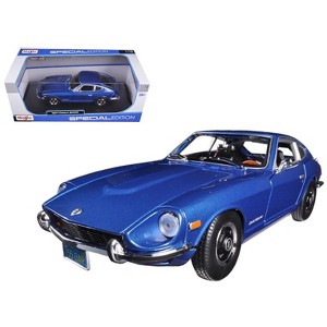 1971 Datsun 240z Blue Metallic 1/18 Diecast Model Car by Maisto - 1 of 4