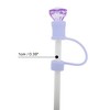 Unique Bargains Gemstone Straw Cover Cap 4 Pcs - 2 of 4