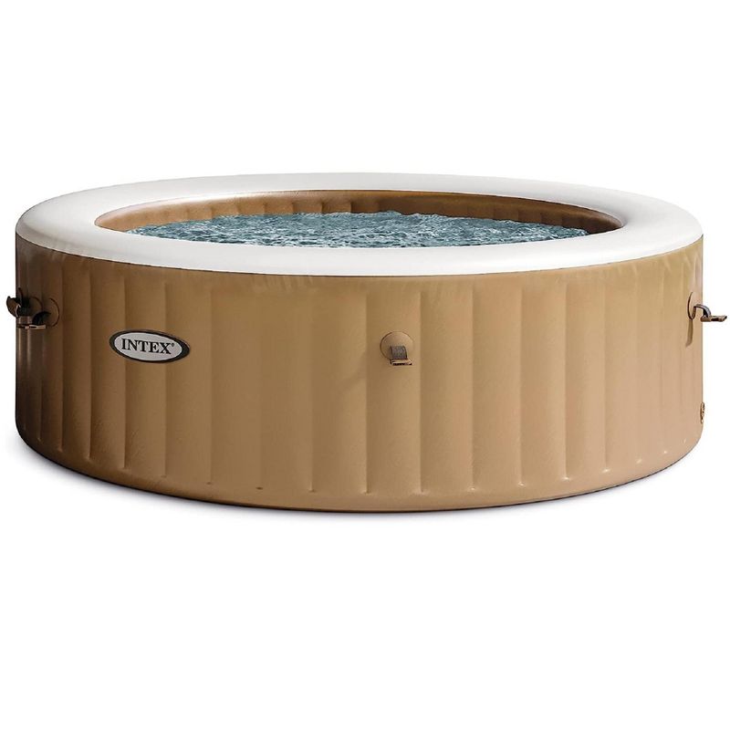 Intex 6-Person PureSpa Bubble Massage Inflatable Spa Set with Energy Efficient Cover Tan, 1 of 4
