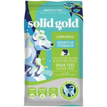 Solid Gold Leaping Waters Sensitive Stomach All Ages Dry Dog Food with Salmon Flavor - 4lbs