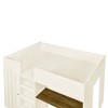Bellemave Wood Full Size Loft Bed with Built-in Wardrobe, Desk, Storage Shelves and Drawers, Beige - 4 of 4