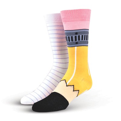 Cool Socks Novelty Crew Dress Sock for Men, Unique Designs, Funny Silly Wacky