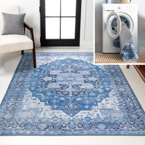 JONATHAN Y Maris Ornate Medallion Machine-Washable Area Rug - 1 of 4
