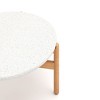 New Classic Furniture,Solstice 33.2 in. Round Wood Coffee Table with Terrazo Top - 3 of 4