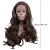 Unique Bargains Women Long Body Wave Lace Front Wigs 24" 1PC - 2 of 4