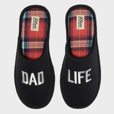 dluxe by dearfoams Men's Dad Slide Slippers