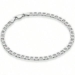 Mariner Chain Bracelet, 4mm, Fashionable and Exquisite, Suitable for Women's Daily Wear - 1 of 4