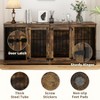 FUFU&GAGA 70" Large Dog Crate Furniture Dog Crate Kennel with Trays and Divider - 4 of 4