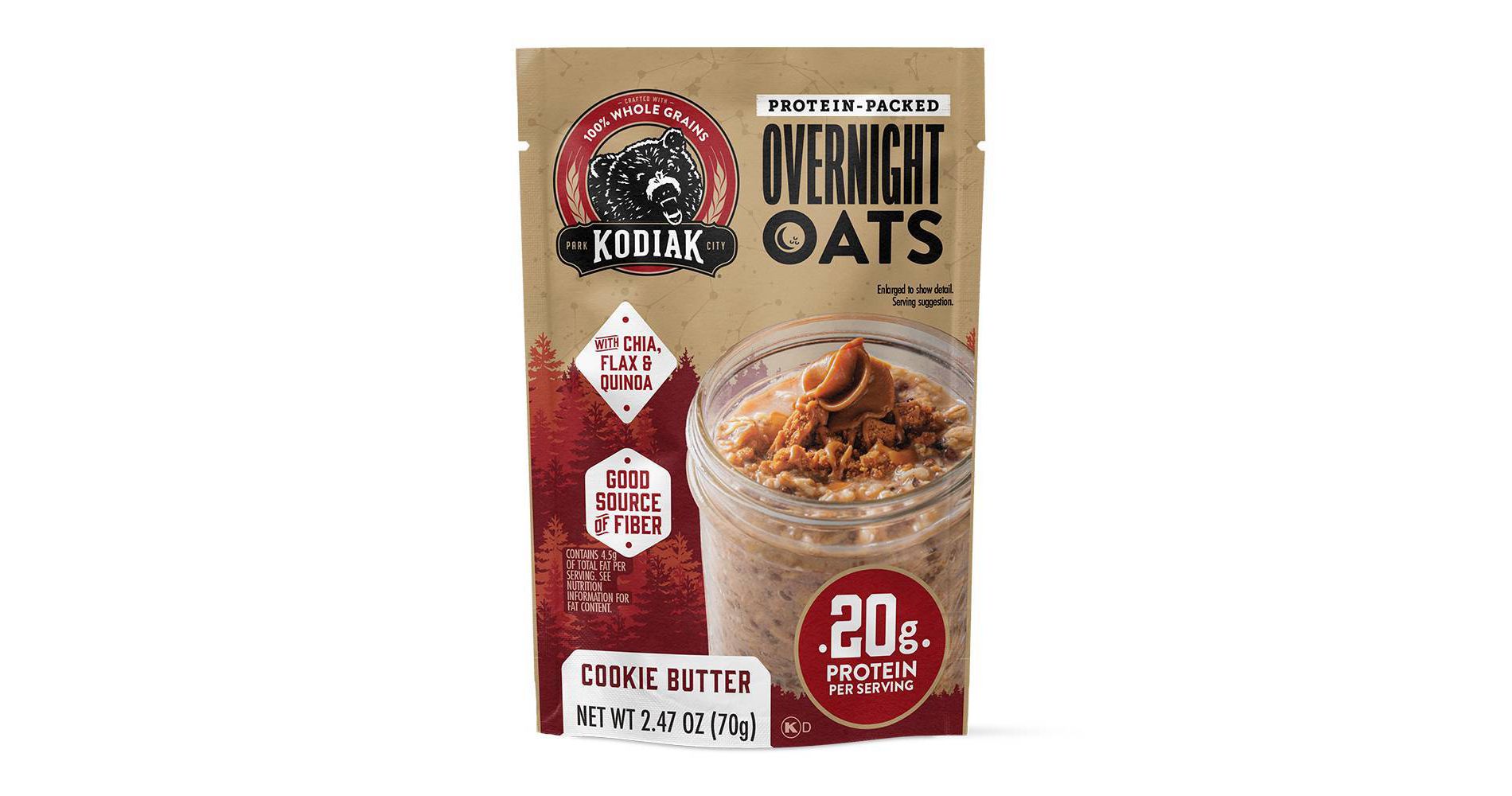 Kodiak Cakes Protein-Packed Overnight Oats - 2.47oz