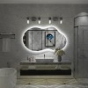 Apmir Super Bright 192 LEDs/m LED Lighted Anti-Fog Tempered Glass Irregular Bathroom/Vanity Mirror with ETL & 3-Year Warranty - 2 of 4