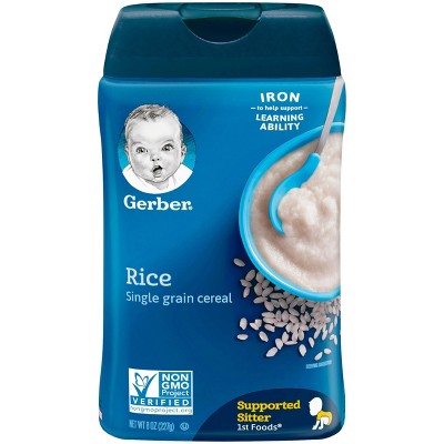Gerber Single Grain Rice Baby Cereal 