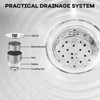 Utility Sink, Stainless Steel Commercial Double Bowl - Freestanding with Hot/Cold Water Pipe, Workbench, Undershelf for Restaurant, Garage - 4 of 4