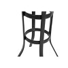 3 Pieces Outdoor Bar Stools Set,Rattan Bar Chairs,with glass table top, Wicker Bar Stools for Backyard, Garden, Pool, Balcony and Deck, Brown - 3 of 4