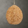 Uttermost Kauri Small 1-Light Pendant-Various Wood Shades & Antique Brass Details - 2 of 4