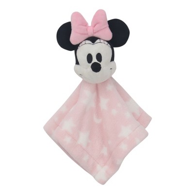 Lambs & Ivy Disney Baby Minnie Mouse Pink Stars Security Blanket/lovey ...