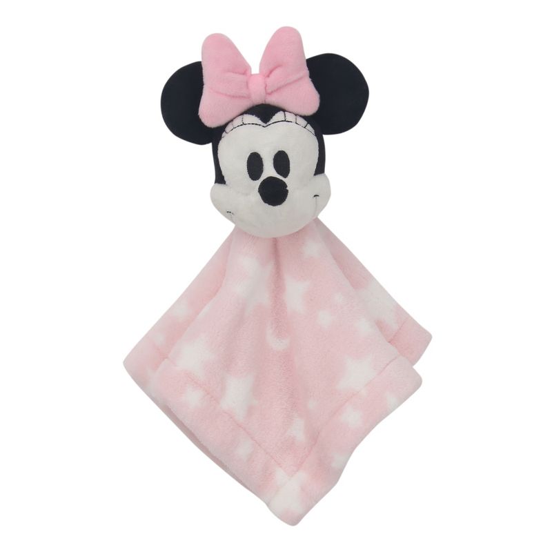 Lambs & Ivy Disney Baby Minnie Mouse Pink Stars Security Blanket/Lovey, 1 of 5