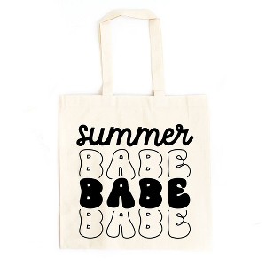 City Creek Prints Summer Babe Stacked Canvas Tote Bag - 1 of 2