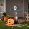 Syemin Decorative Holiday Scene Props Halloween Inflatable Decoration Giant Halloween Inflatable Ghost Decor Party Yard Decoration, Brown, 48"*60"*84" - 4 of 4