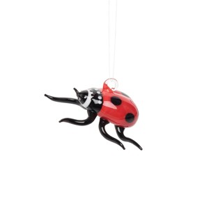 Gallerie II Ladybug Artglass Ornament - 1 of 2