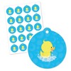 Big Dot of Happiness Ducky Duck - Baby Shower or Birthday Party Favor Gift Tags (Set of 20) - 2 of 4