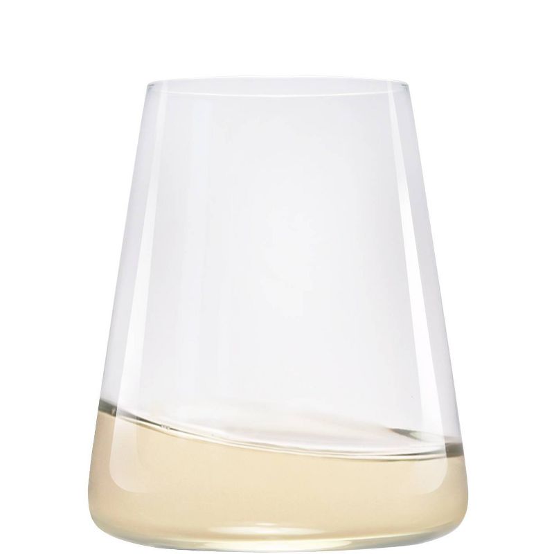 12.8oz 4pk Crystal Power Stemless White Wine Glasses - Stolzle Lausitz, 3 of 5